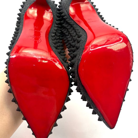 🌷❤️🔥SPRING SALE 🔥 FINAL PRICE🌷💥Christian Louboutin Pigalle Spikes 100 36 - Picture 6 of 7